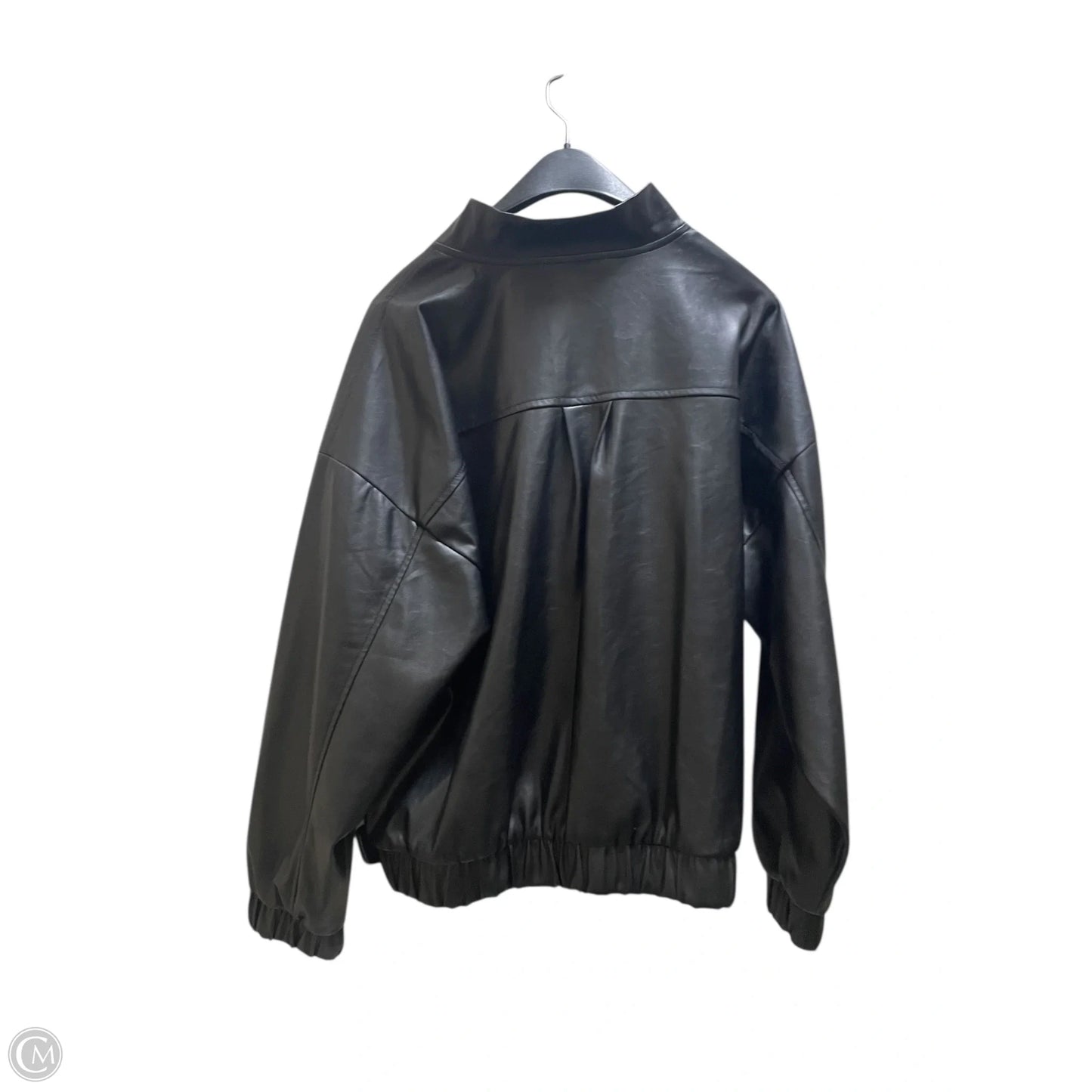 Jacket Leather By Old Navy In Black, Size: L
