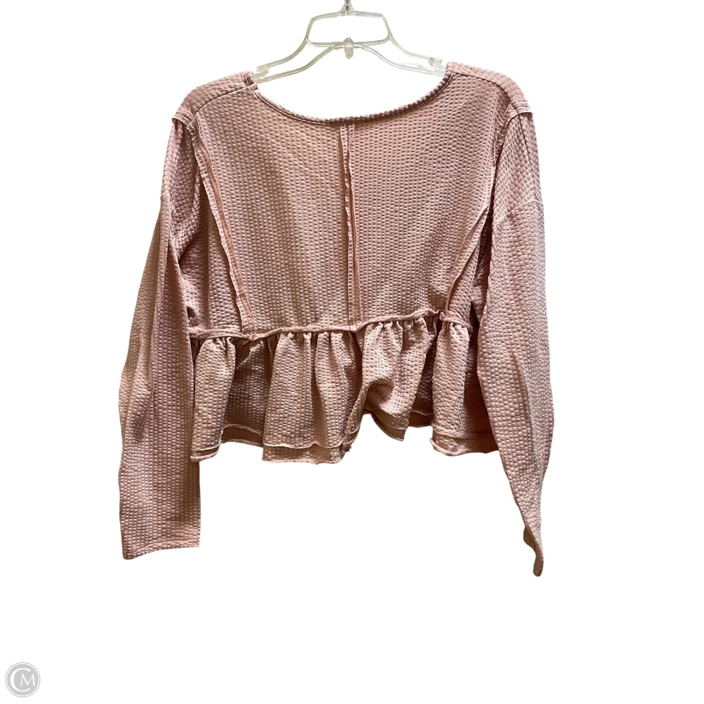 Top Long Sleeve By Altard State In Pink, Size: S