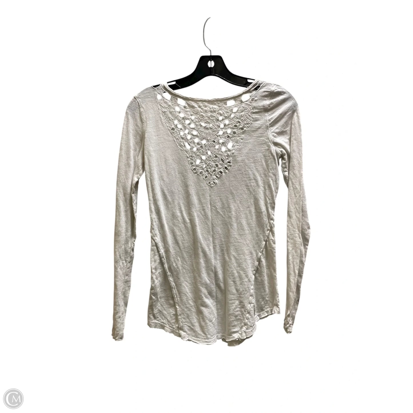 Top Long Sleeve By Free People In White, Size: S