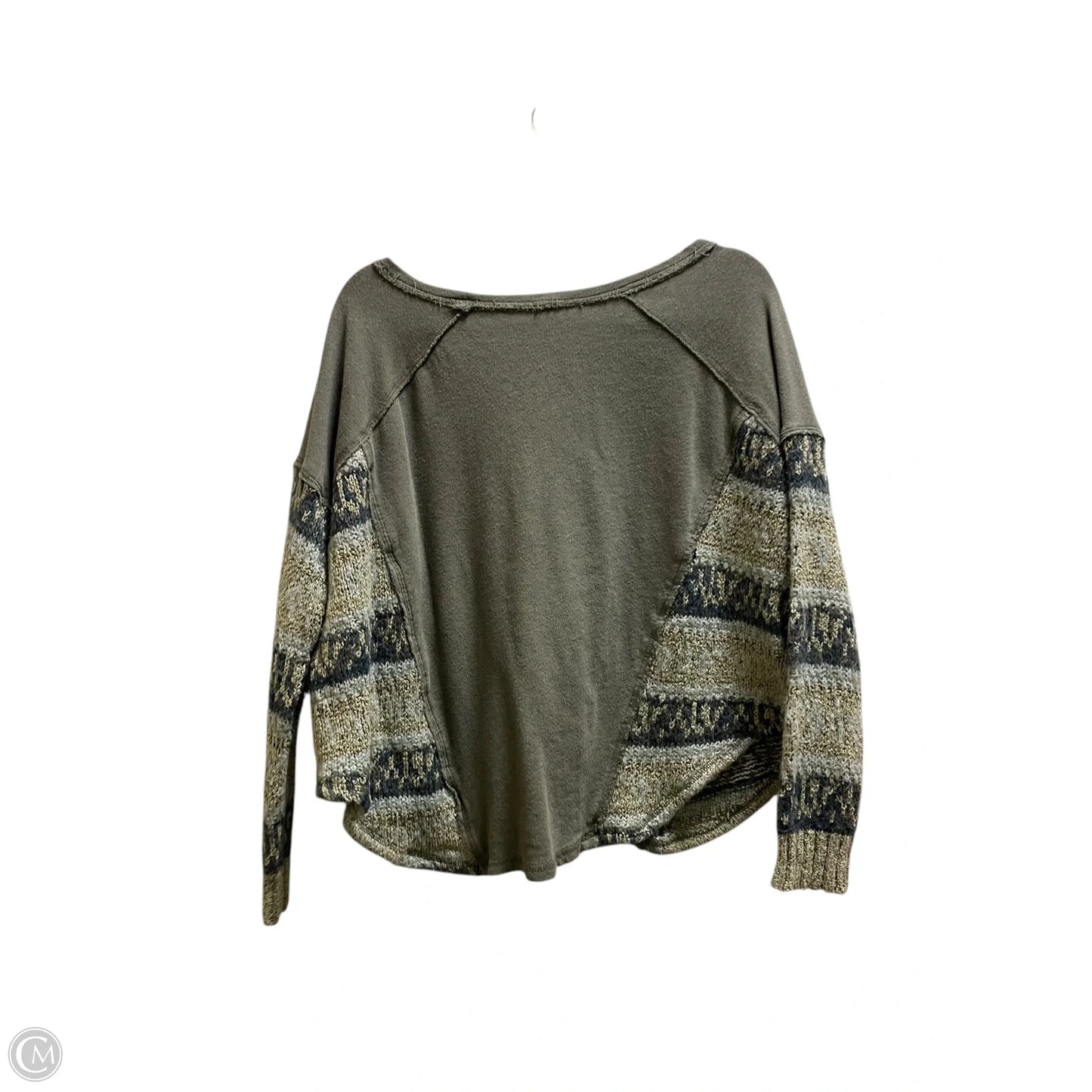 Top Long Sleeve By Free People In Green, Size: Xs