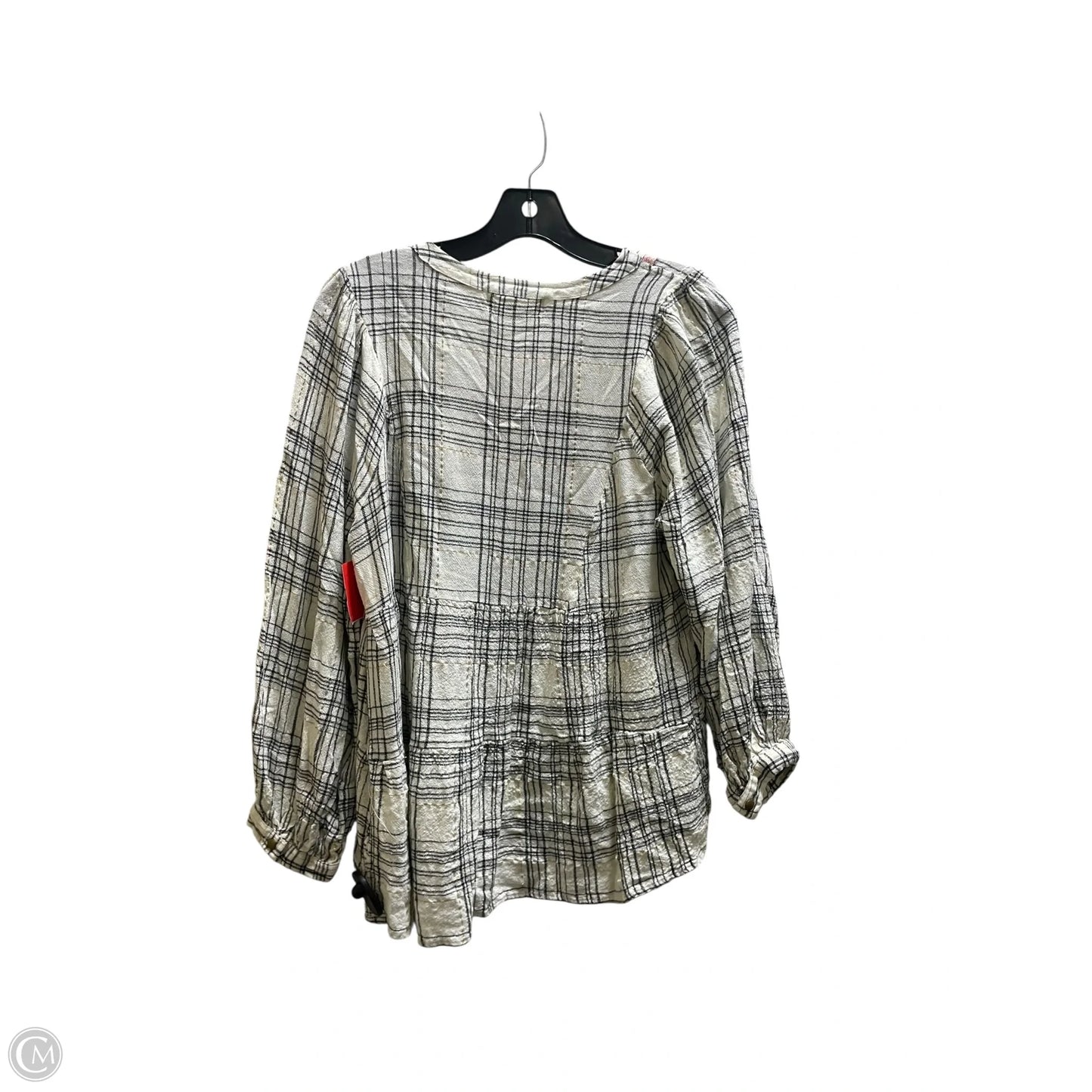 Top Long Sleeve By Anthropologie In White, Size: M