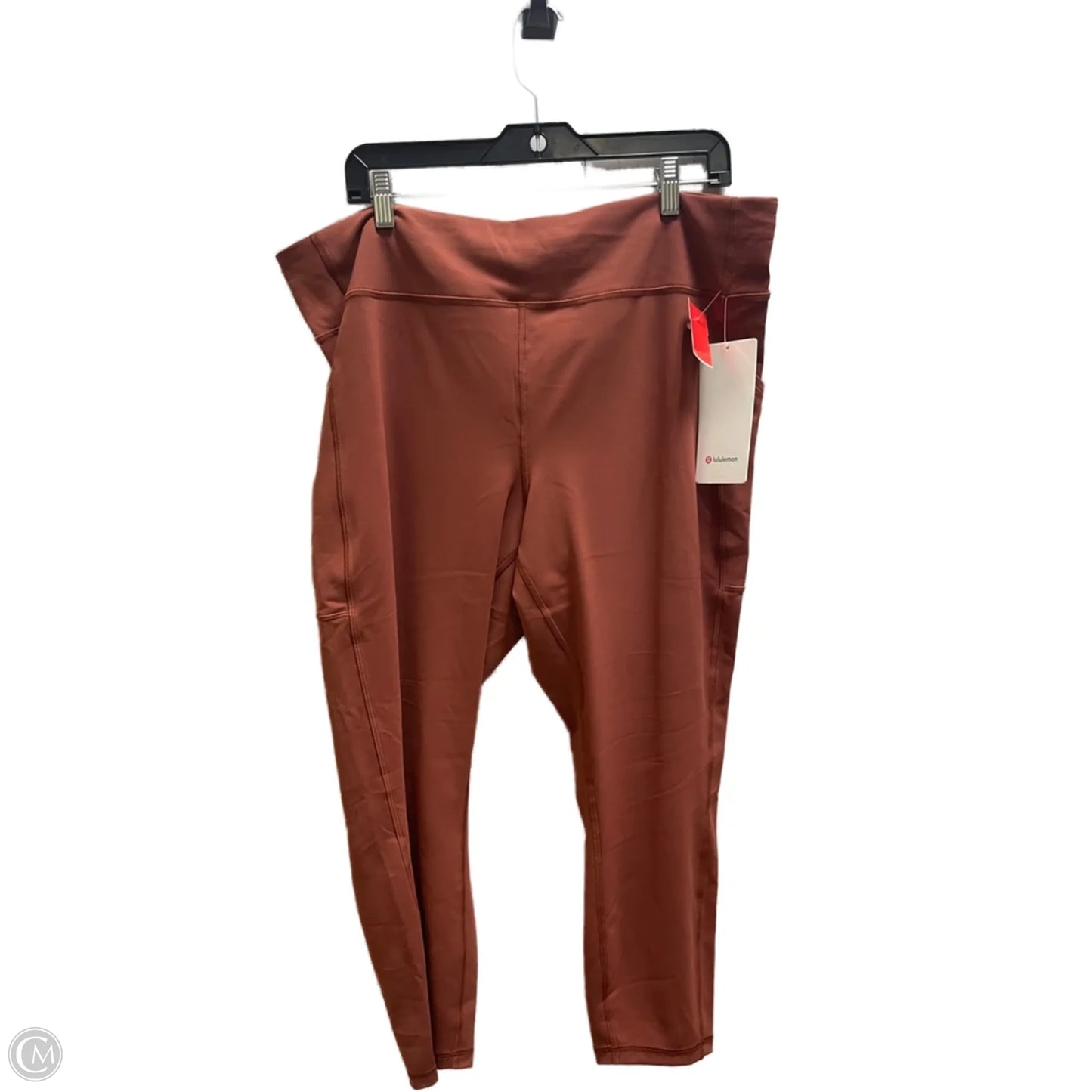 Athletic Leggings By Lululemon In Orange, Size: 20