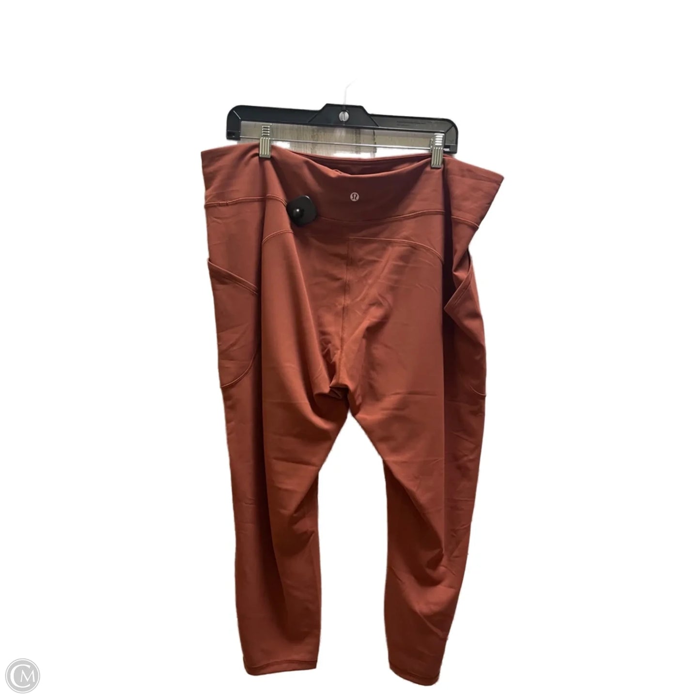 Athletic Leggings By Lululemon In Orange, Size: 20
