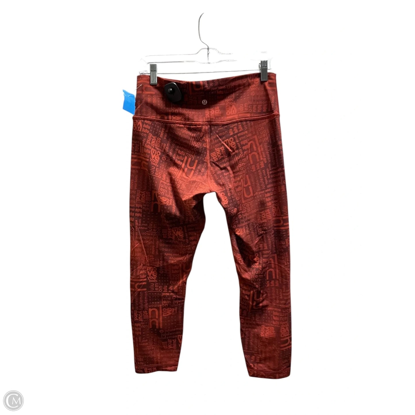 Athletic Leggings By Lululemon In Red, Size: 12