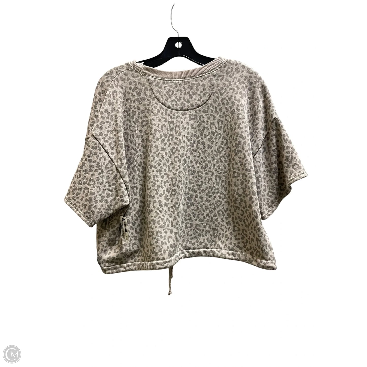 Top Short Sleeve By American Eagle In Animal Print, Size: S