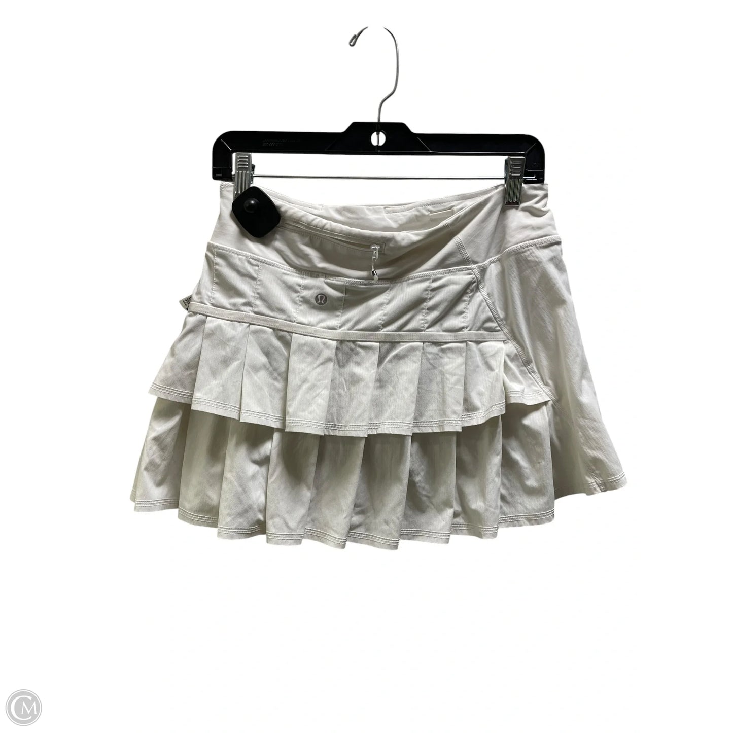Athletic Skort By Lululemon In White, Size: 6