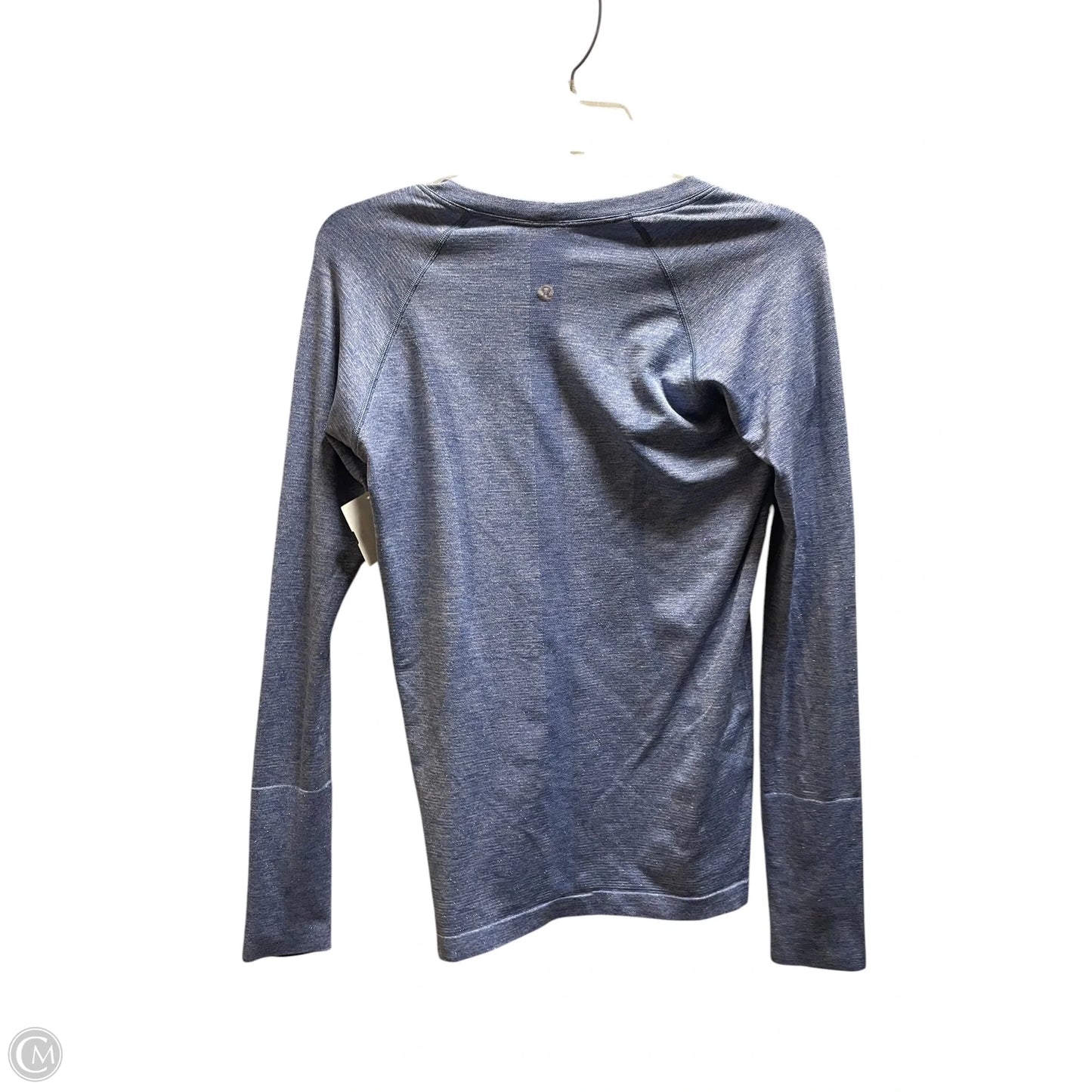 Athletic Top Long Sleeve Collar By Lululemon In Blue, Size: 2