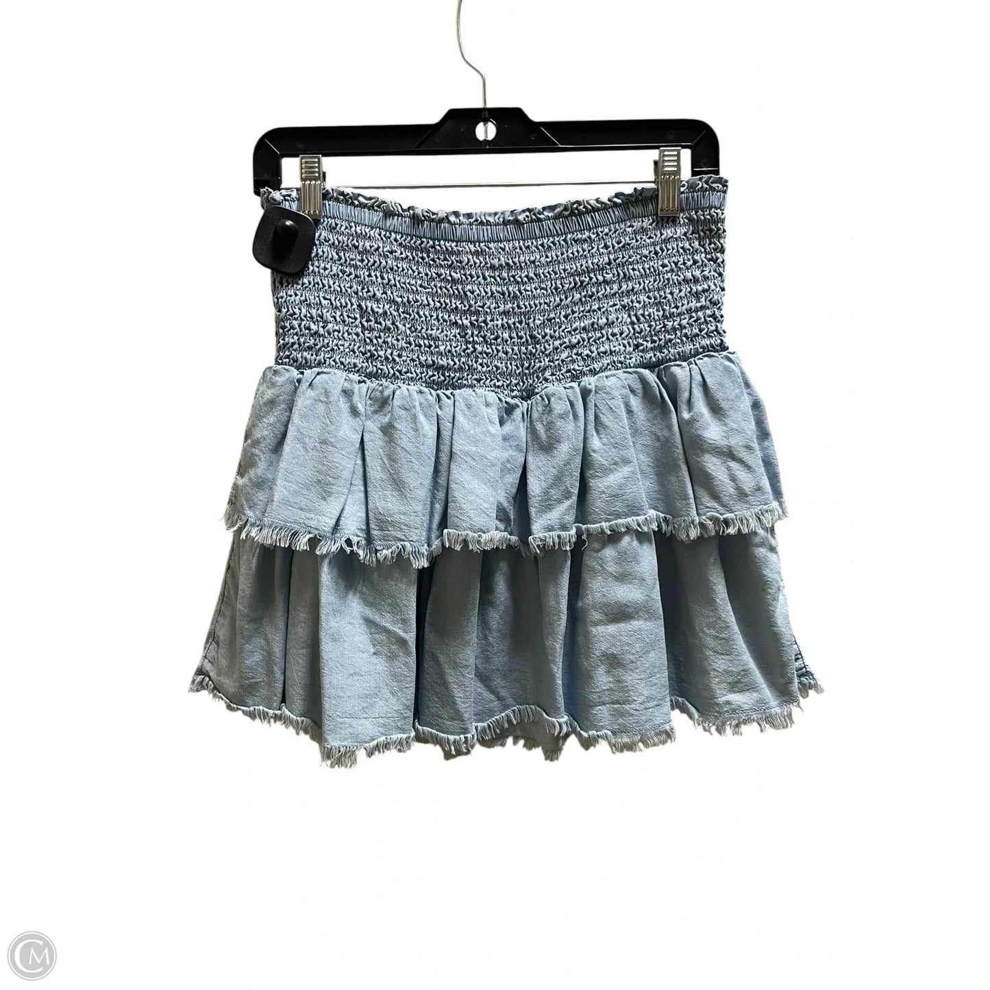 Skirt Maxi By Aerie In Blue Denim, Size: M