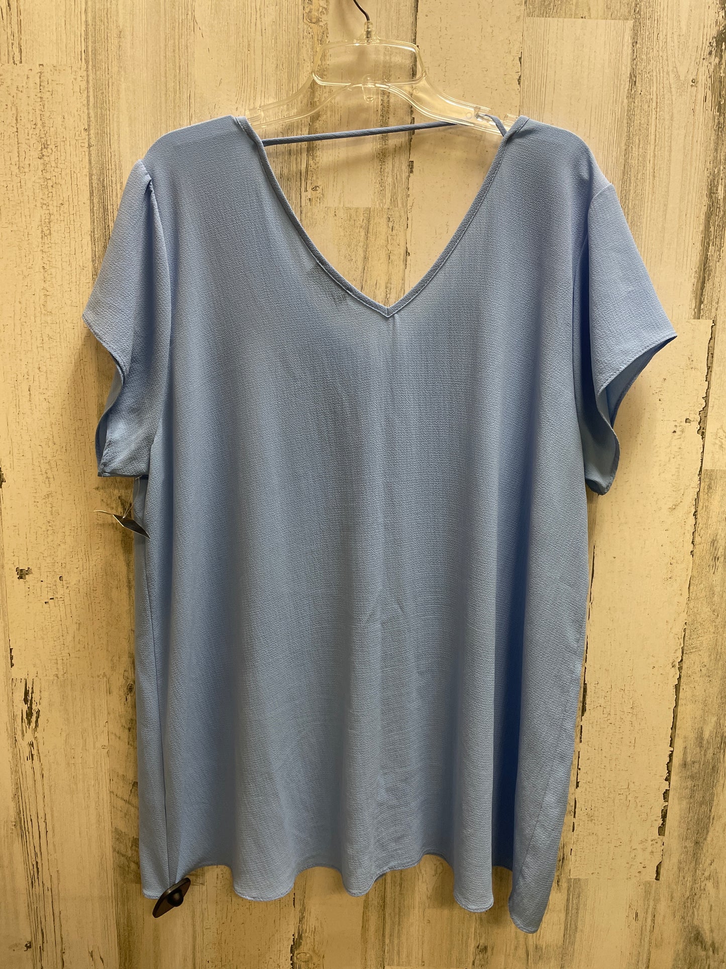 Top Short Sleeve By Spin In Blue, Size: 3x