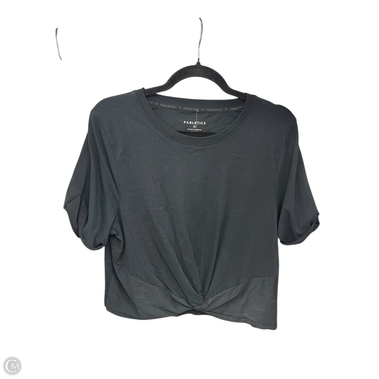 Top Short Sleeve Basic By Fabletics In Black, Size: Xl