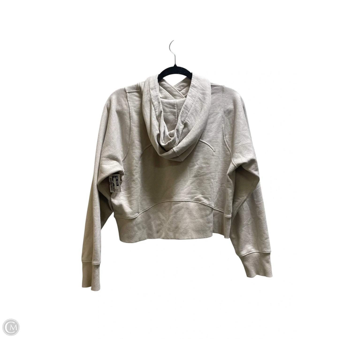 Athletic Jacket By Lululemon In Cream, Size: S