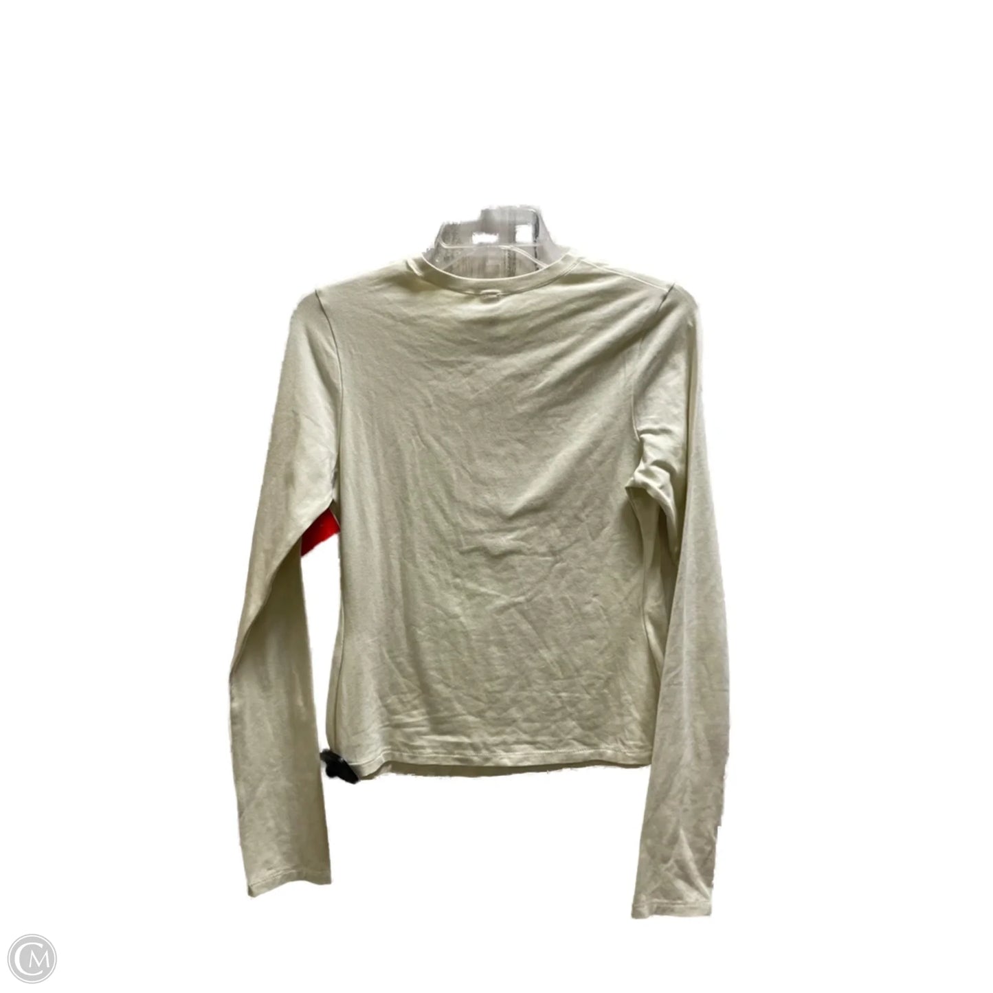 Top Long Sleeve By Skims In Cream, Size: L