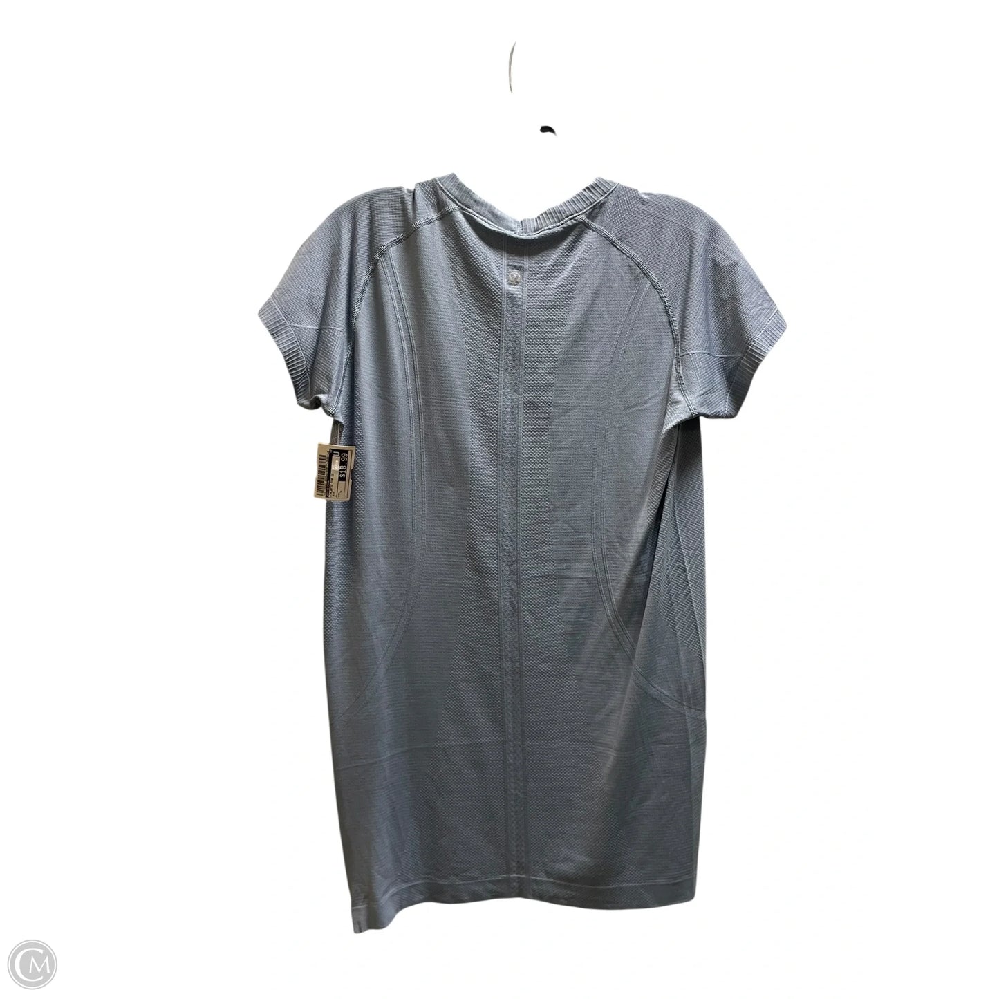 Athletic Top Short Sleeve By Lululemon In Blue, Size: L
