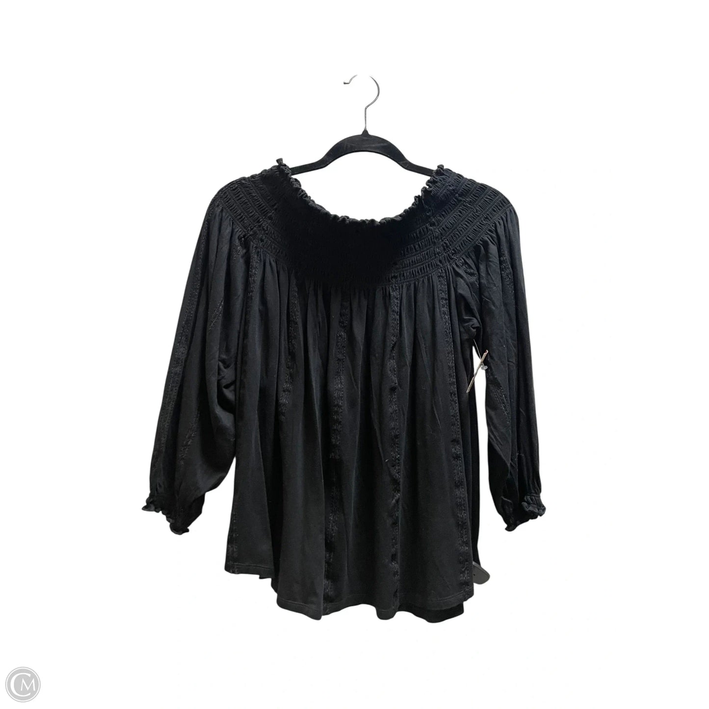 Top Long Sleeve By Lauren By Ralph Lauren In Black, Size: Xl