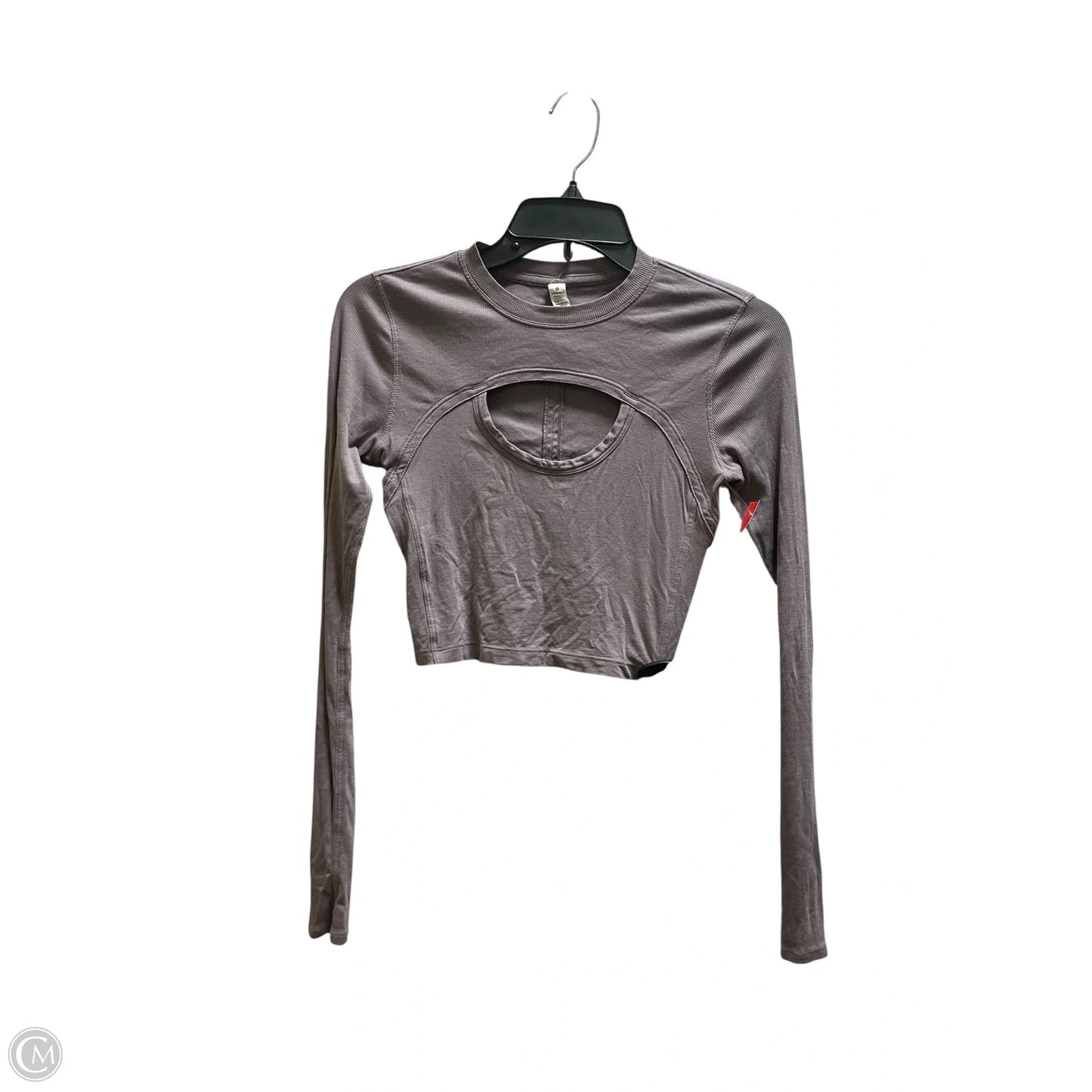 Athletic Top Long Sleeve Crewneck By Lululemon In Purple, Size: 4