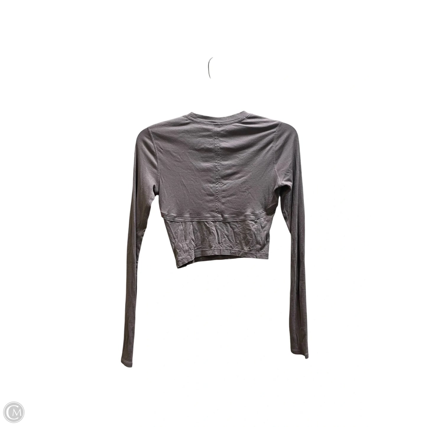 Athletic Top Long Sleeve Crewneck By Lululemon In Purple, Size: 4