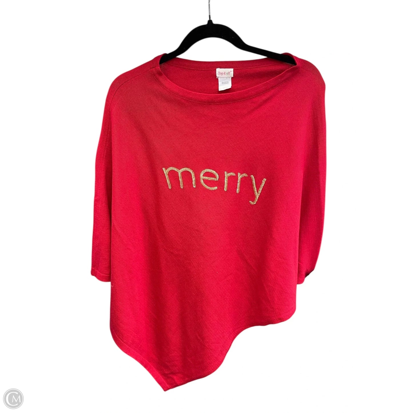 Shawl By Clothes Mentor In Red, Size: Osfm