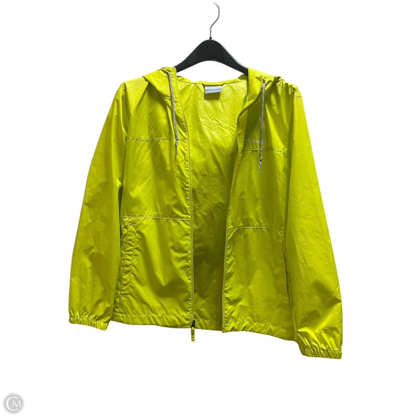 Jacket Windbreaker By Columbia In Green, Size: S