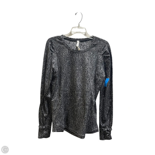 Athletic Top Long Sleeve Crewneck By Lululemon In Black, Size: 12