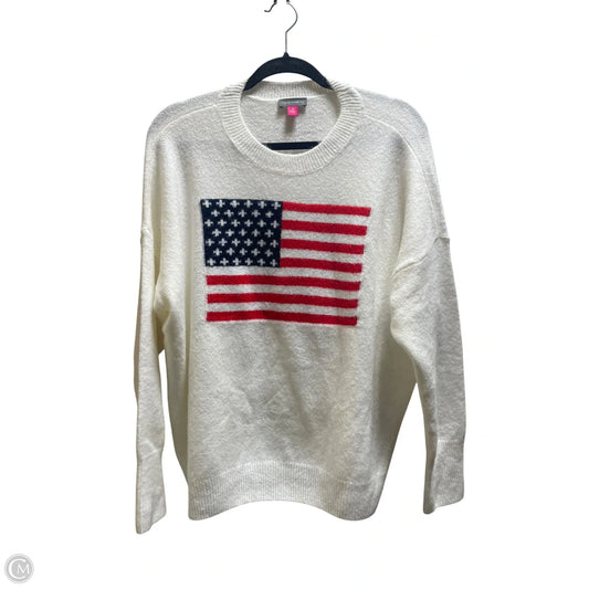 Sweater By Vince Camuto In White, Size: M