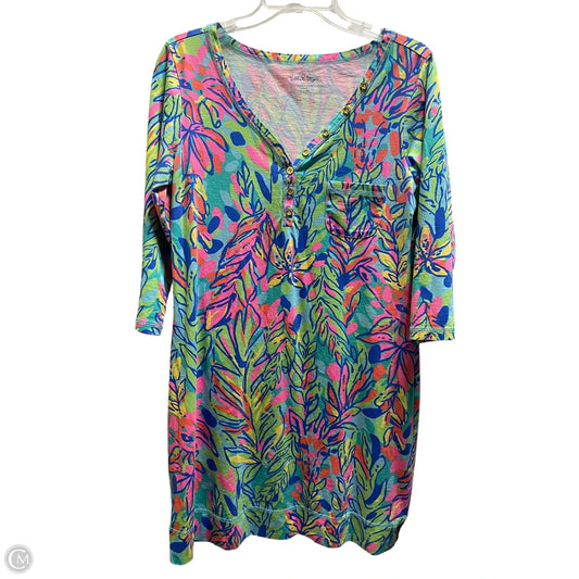 Dress Designer By Lilly Pulitzer In Floral Print, Size: L