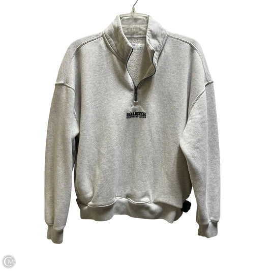 Sweatshirt Crewneck By Hollister In Grey, Size: S