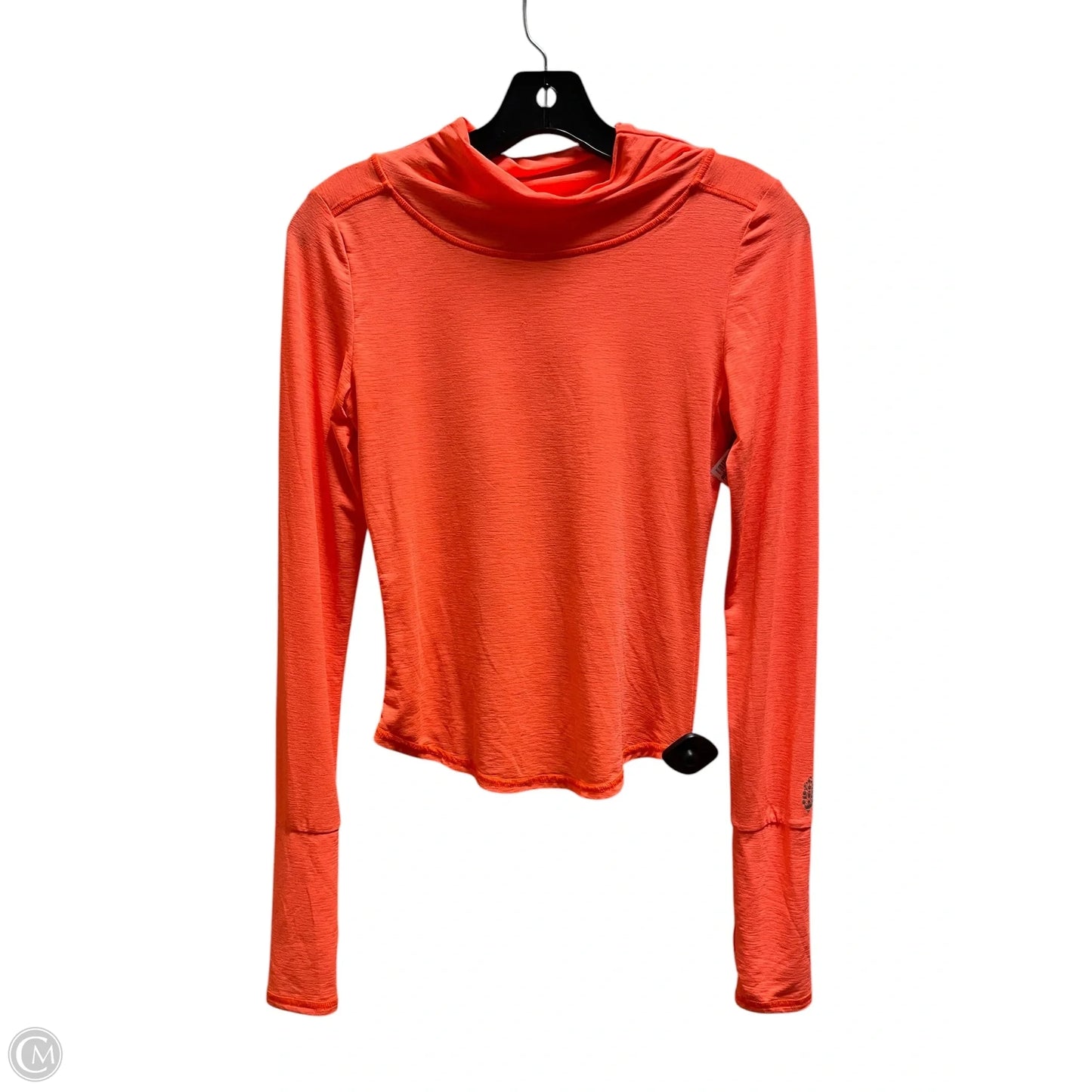 Athletic Top Long Sleeve Crewneck By Free People In Coral, Size: S