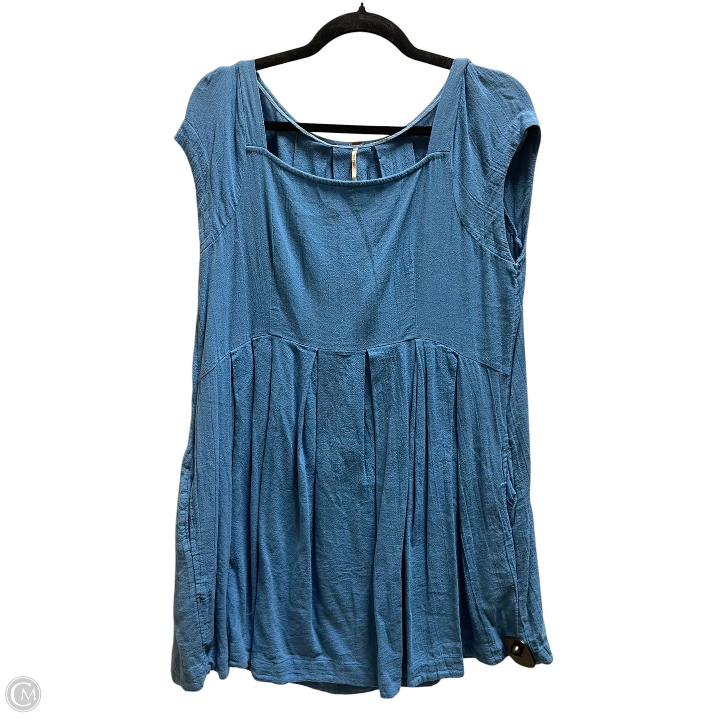 Tunic Short Sleeve By Free People In Blue, Size: Xs