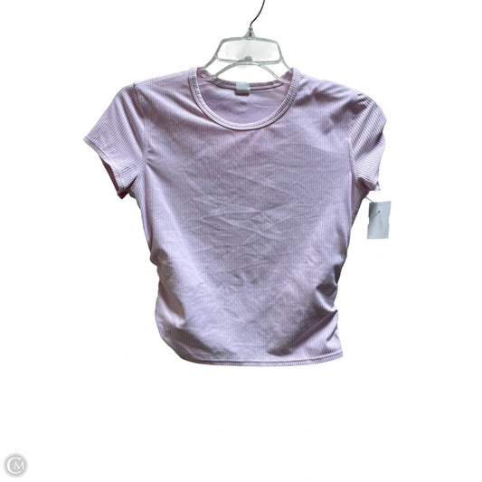 Athletic Top Short Sleeve By Lululemon In Pink, Size: 8