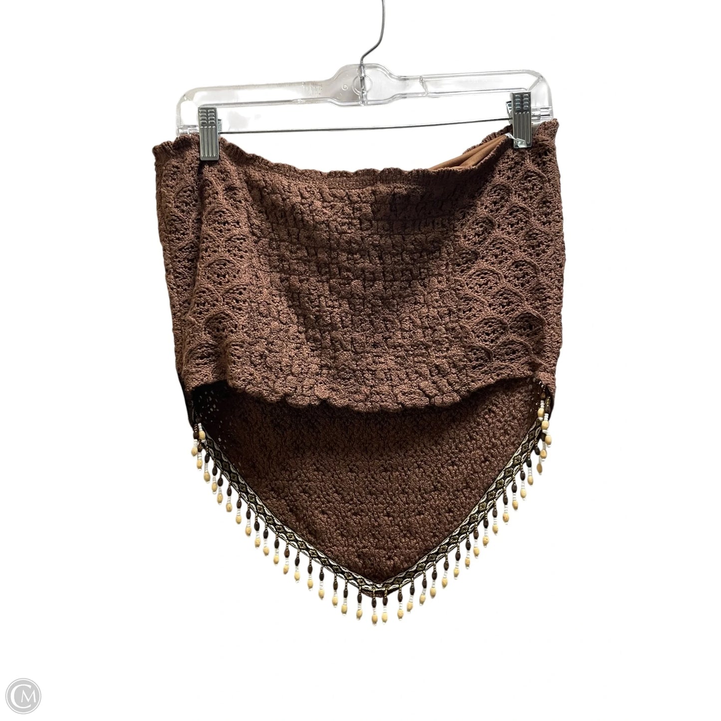 Top Sleeveless By Willow & Root In Brown, Size: Xl
