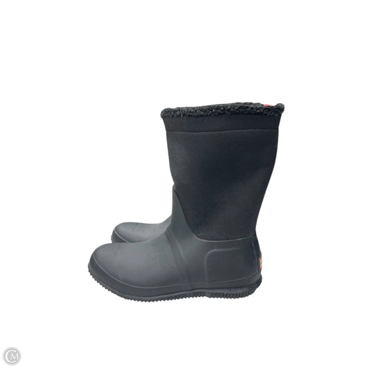 Boots Ankle Flats By Hunter In Black, Size: 9