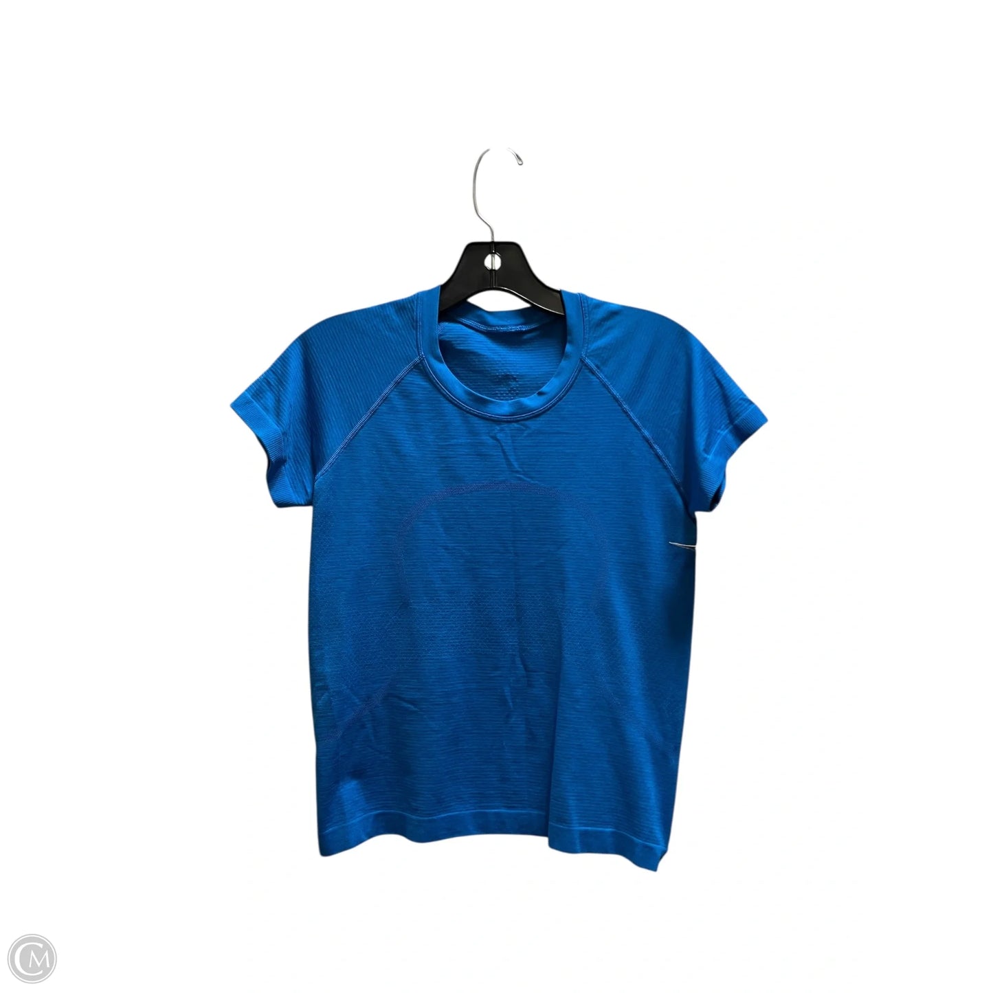 Athletic Top Short Sleeve By Lululemon In Blue, Size: S
