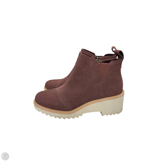 Boots Ankle Flats By Toms In Brown, Size: 7