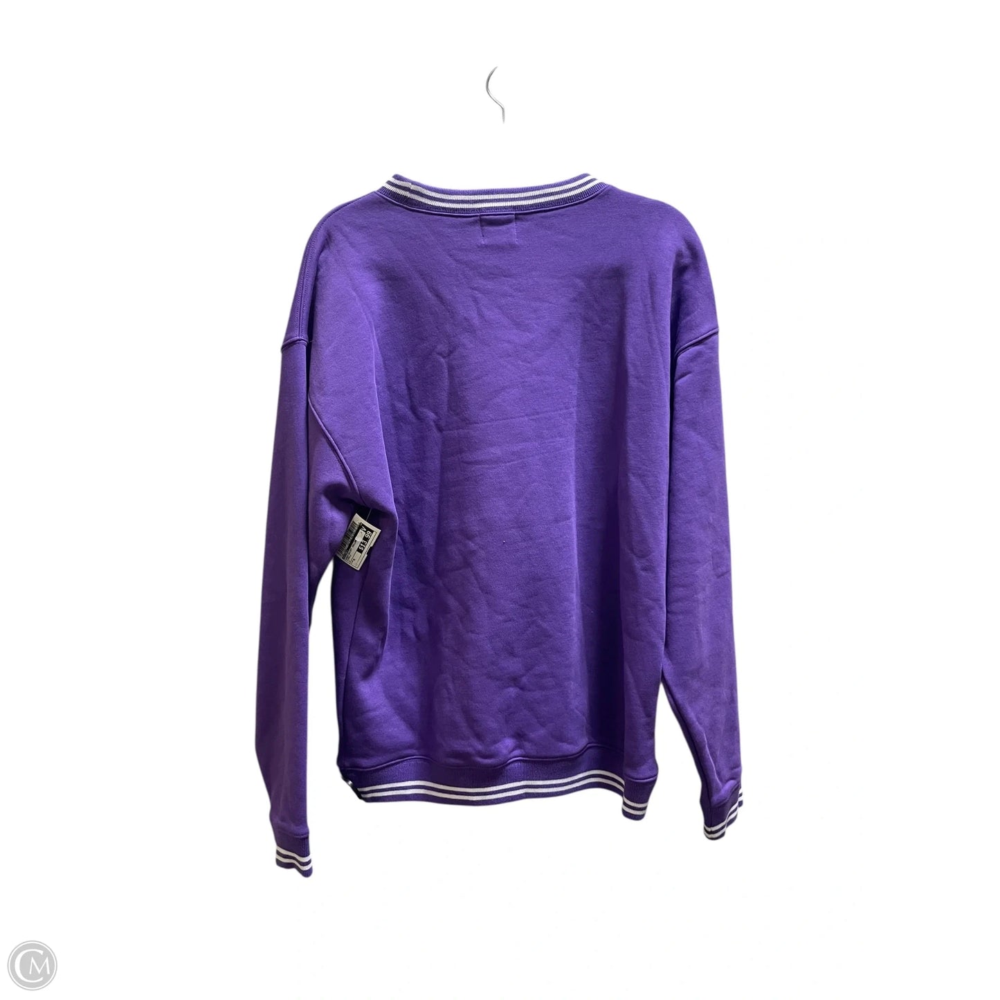 Sweatshirt Collar By Disney In Purple, Size: M