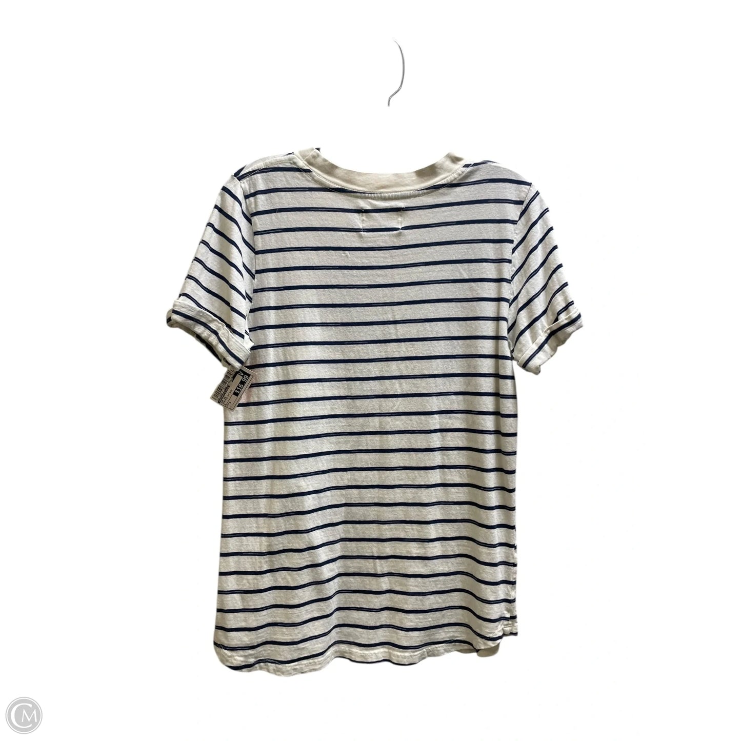 Top Short Sleeve By Anthropologie In Striped Pattern, Size: S