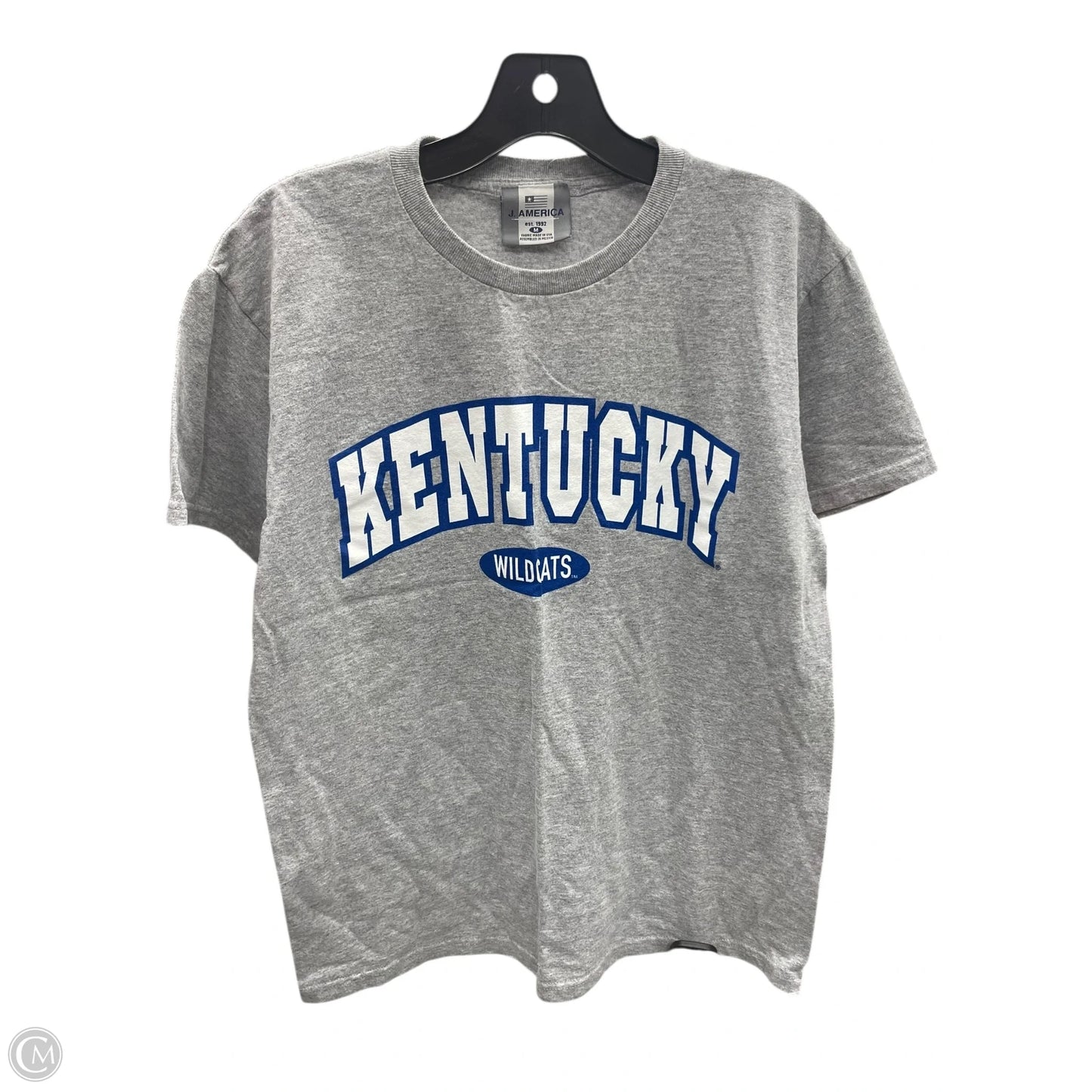 Top Short Sleeve By Clothes Mentor In Grey, Size: M