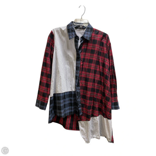 Top Long Sleeve By Zara In Red, Size: M