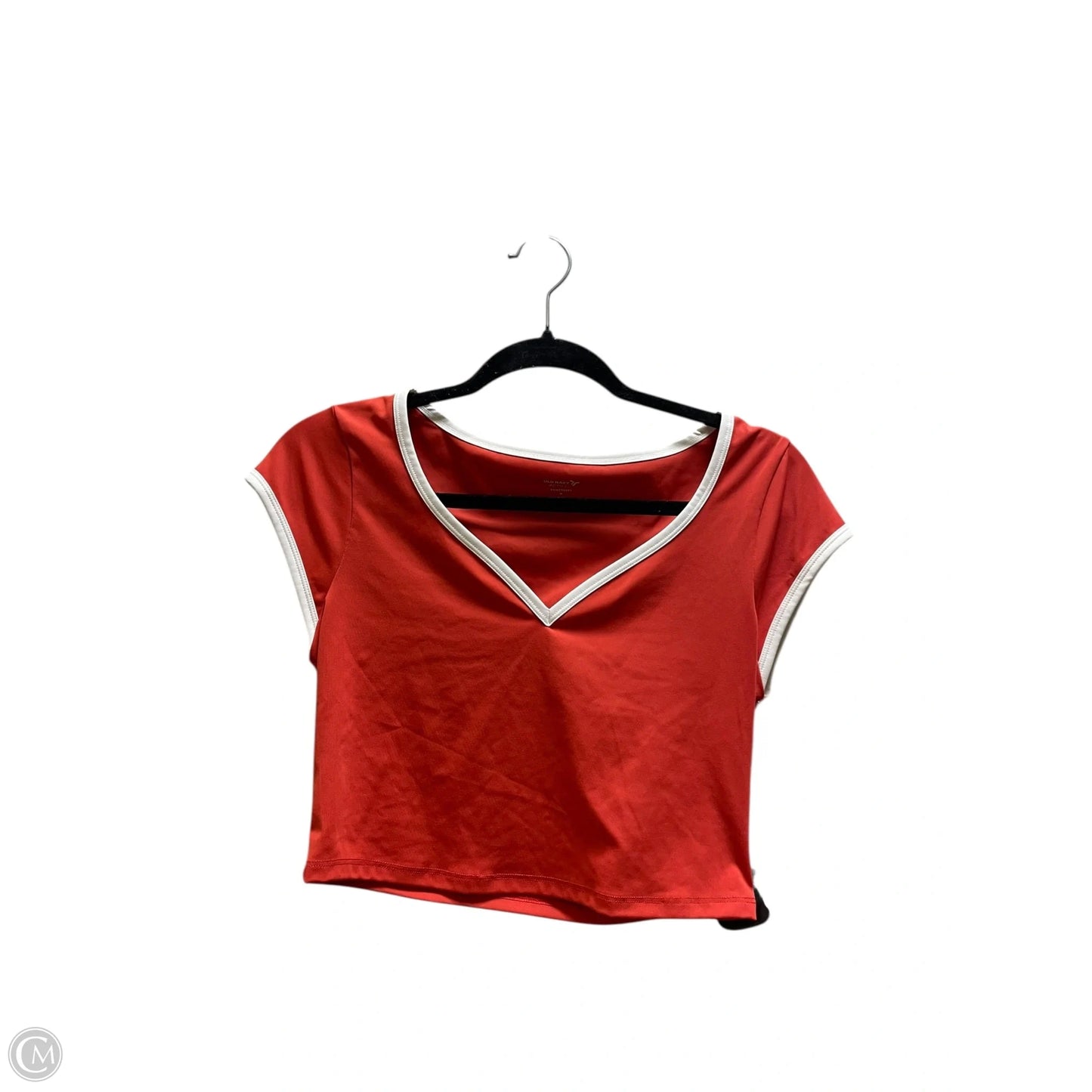 Athletic Top Short Sleeve By Old Navy In Red, Size: M