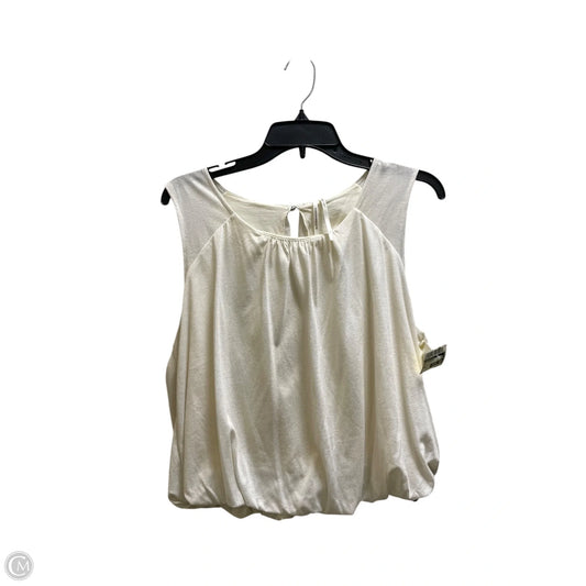 Top Sleeveless By Anthropologie In Tan, Size: S