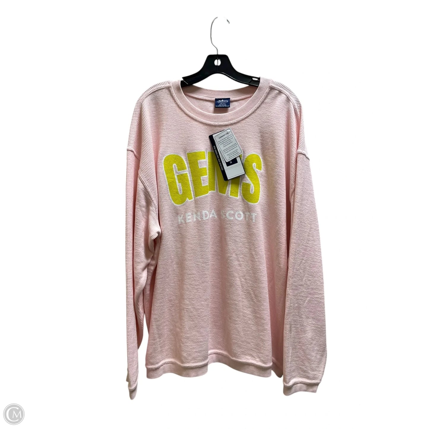 Sweatshirt Collar By Clothes Mentor In Pink, Size: Xl