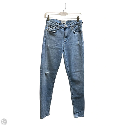 Jeans Skinny By Agolde In Blue Denim, Size: 4