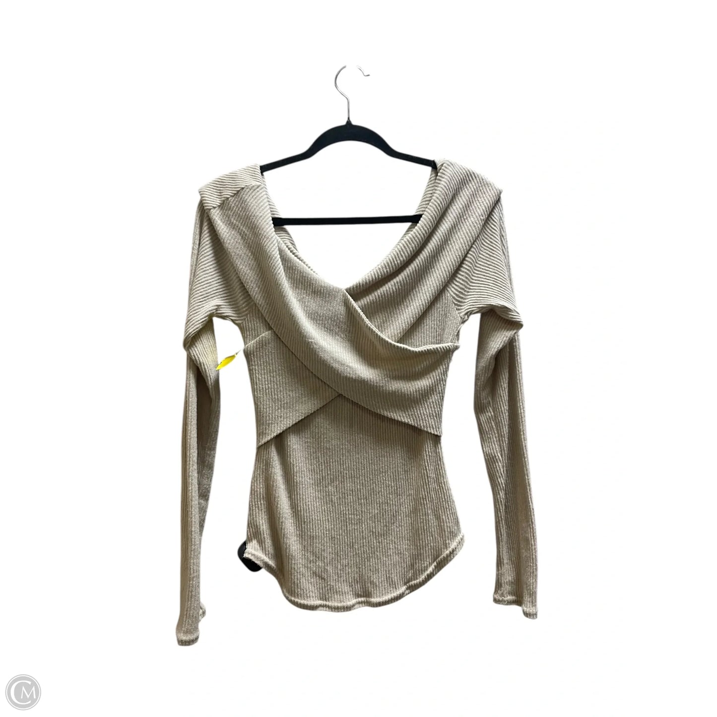 Top Long Sleeve By Free People In Tan, Size: M