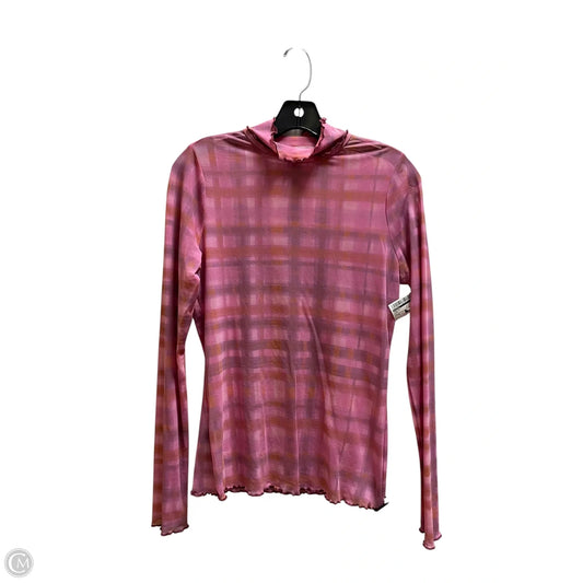 Top Long Sleeve By Pilcro In Pink, Size: M