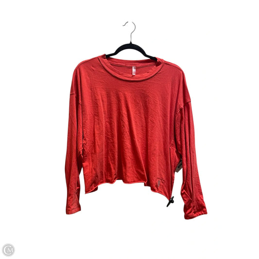 Top Long Sleeve By Free People In Orange, Size: S