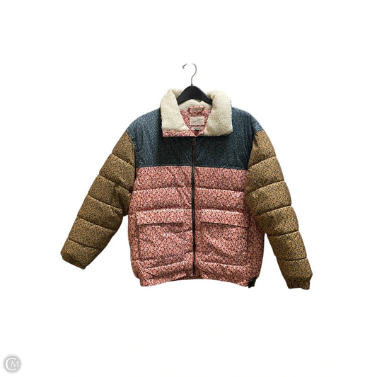 Coat Puffer & Quilted By Universal Thread In Pink, Size: M
