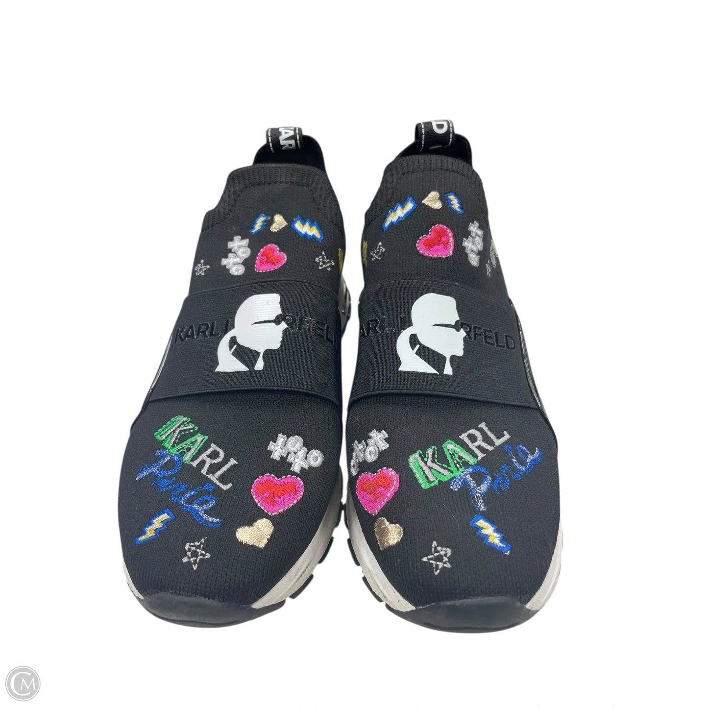 Shoes Designer By Karl Lagerfeld In Black, Size: 9.5