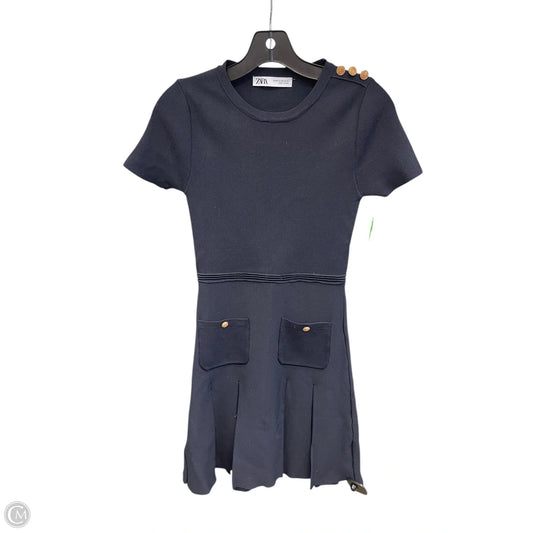 Dress Casual Short By Zara In Navy, Size: Xs