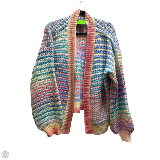 Sweater Cardigan By Polagram In Multi-colored, Size: M