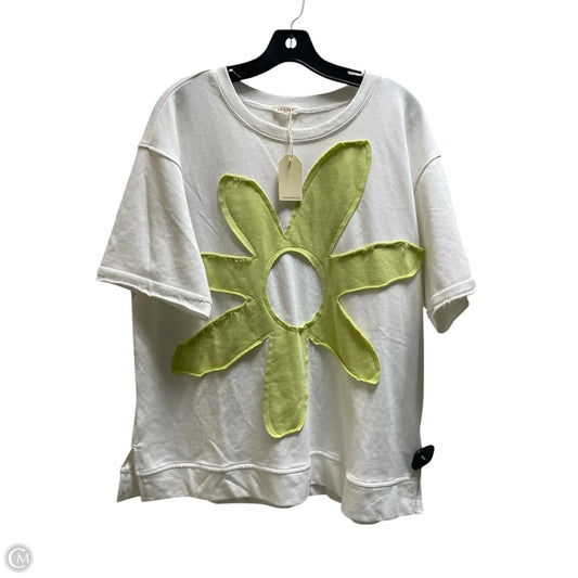 Top Short Sleeve By Jodifl In White, Size: L