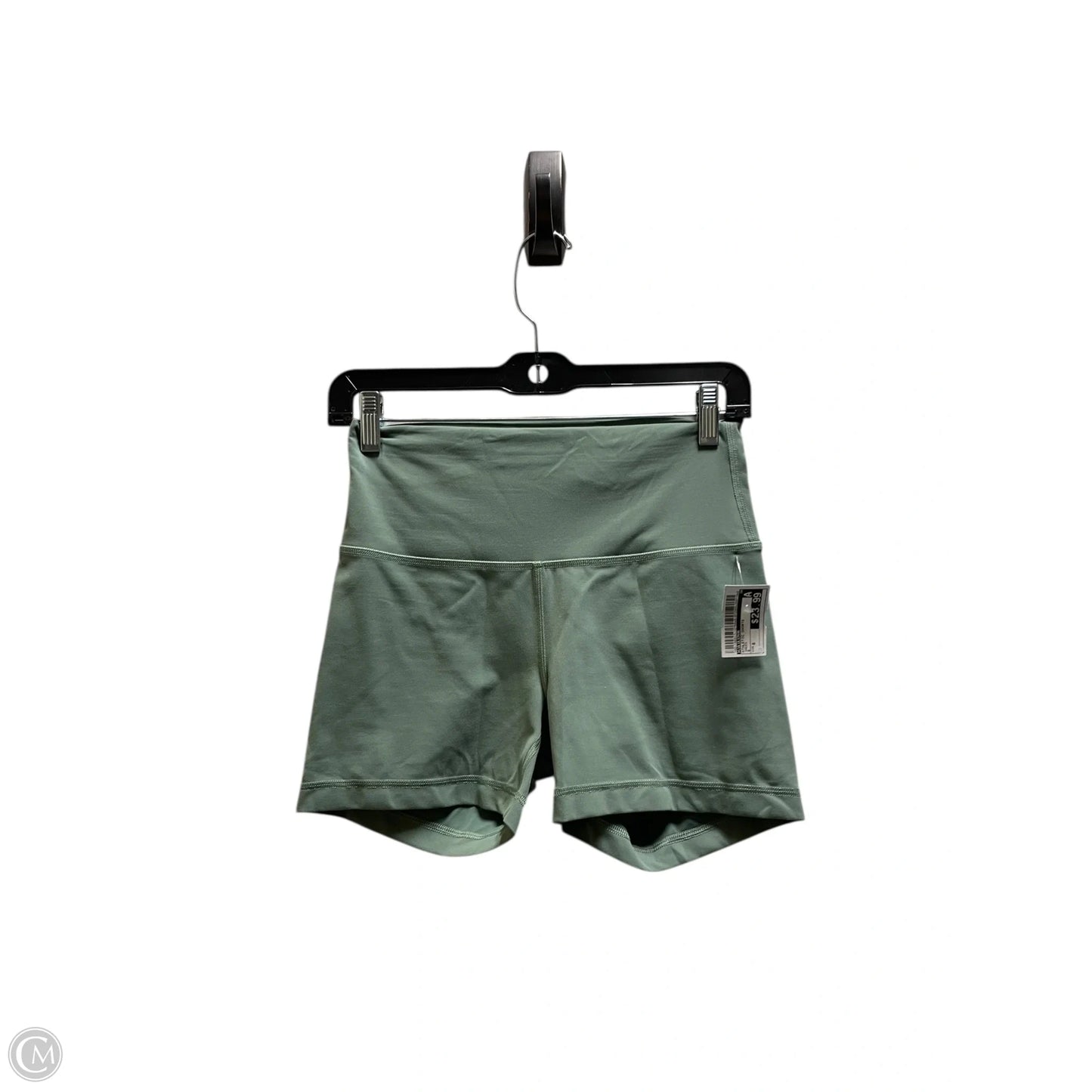 Athletic Shorts By Lululemon In Green, Size: 8